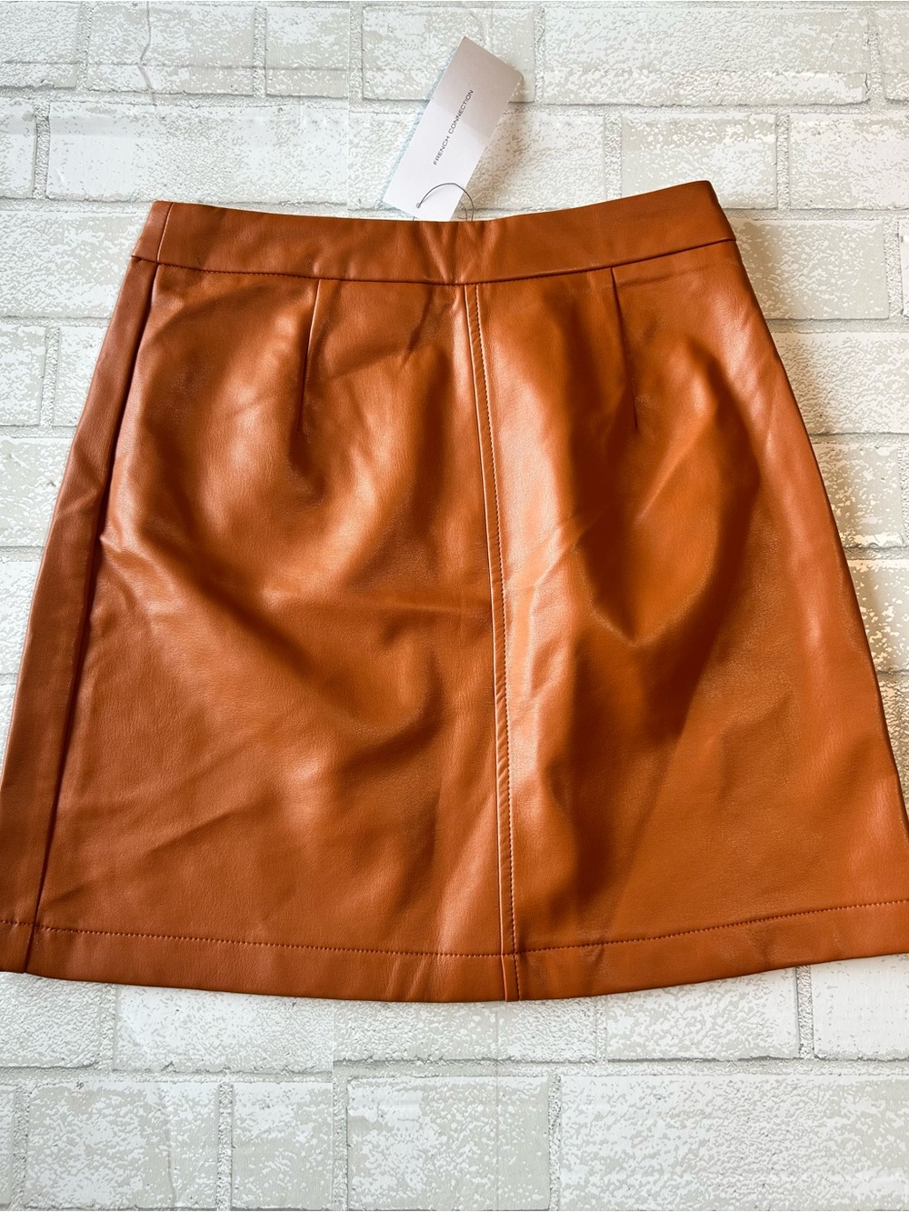 French Connection Faux Leather Mini Skirt size 2